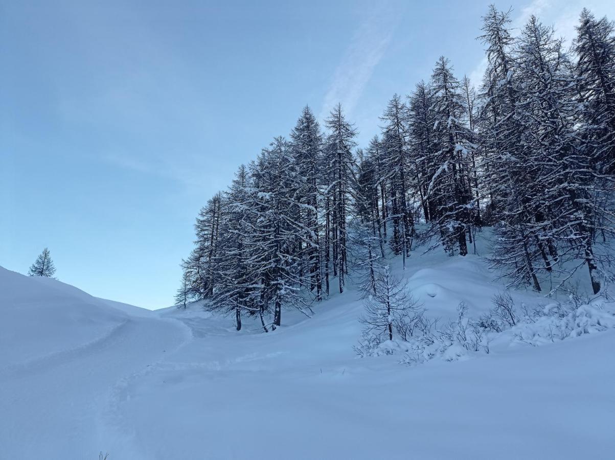 Residence Le Schuss Studio Montagne En Bas Des Pistes Vars  Exteriör bild